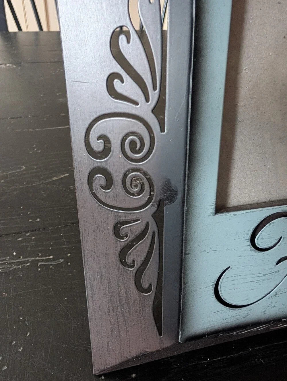Vintage-style Square Metal Tabletop 